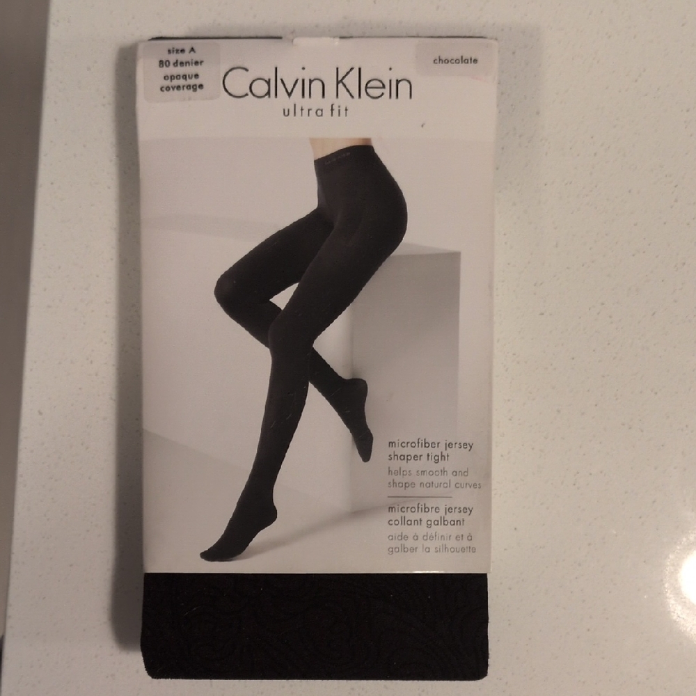 Chocolate Patterned Tights Size A 80 Denier Opaque